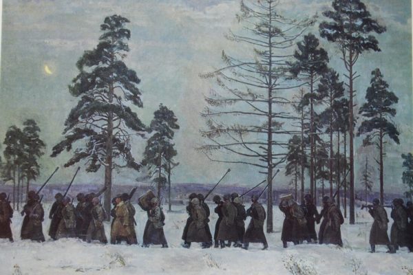 Soldiers by Evgeny Kazantsev. 1941