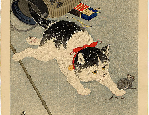 Cat Catching a Mouse
