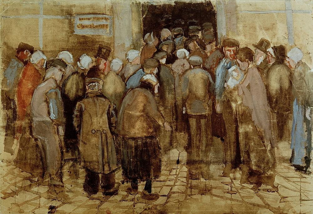 The Poor and Money by Vincent van Gogh. 1882