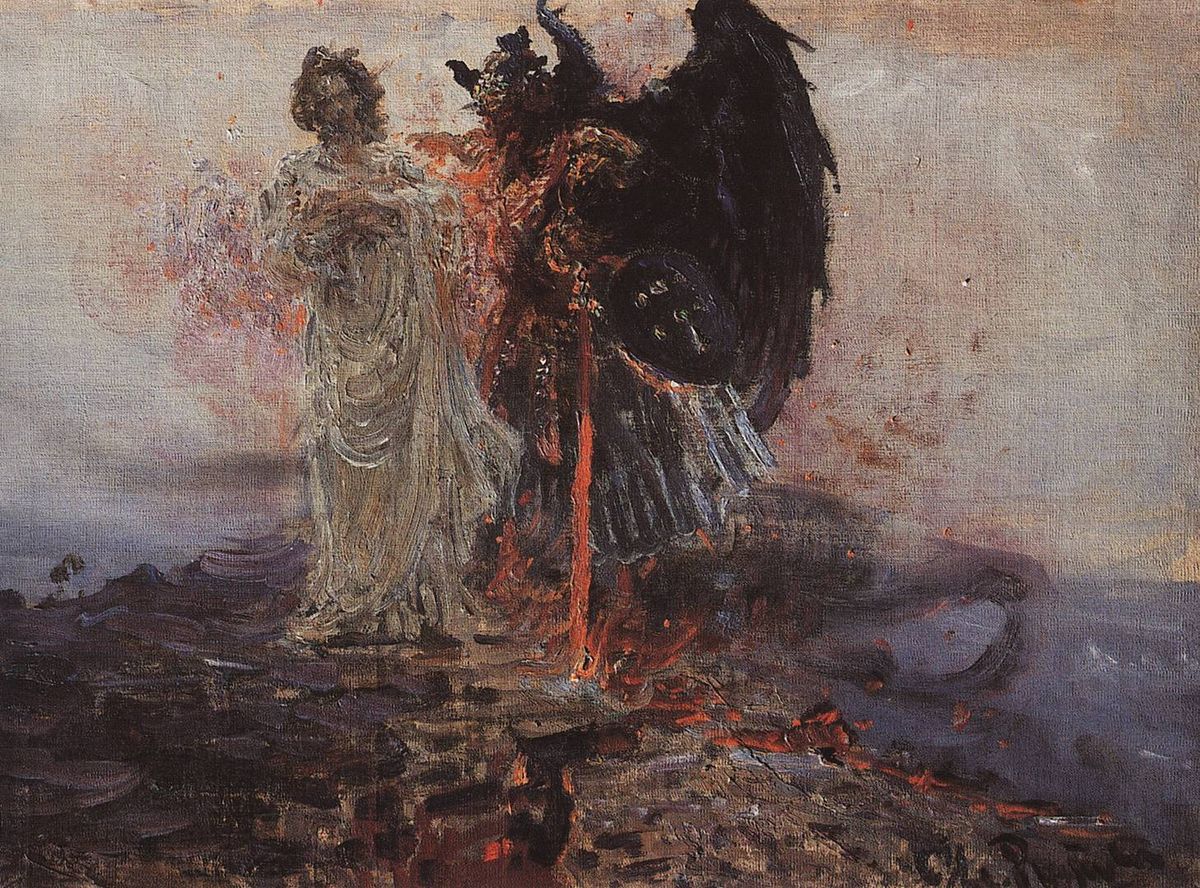 Get Behind Me Satan by Ilya Repin.