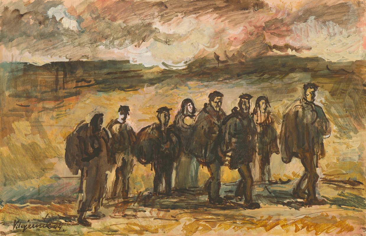 Cyprián Majerník. Refugees. 1944