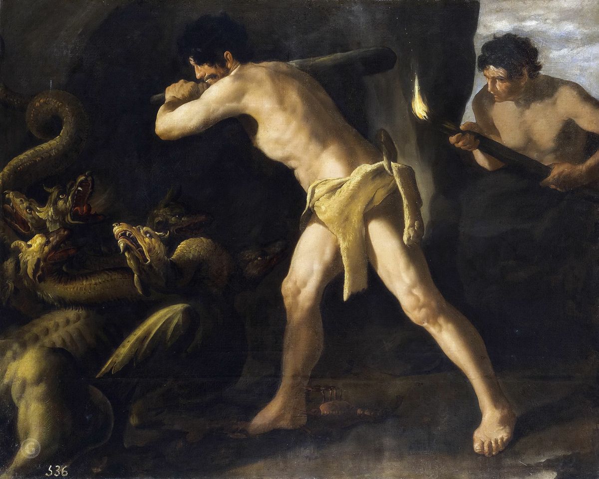 Francisco de Zurbarán. Hercules and the Hydra, 1634