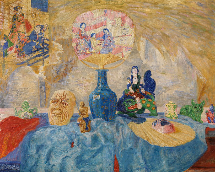 Still Life with Chinoiseries. James Ensor. 1907