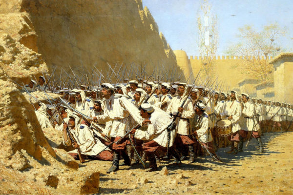 Vasily Vereshchagin. At the fortress wall (Let them come in). 1872