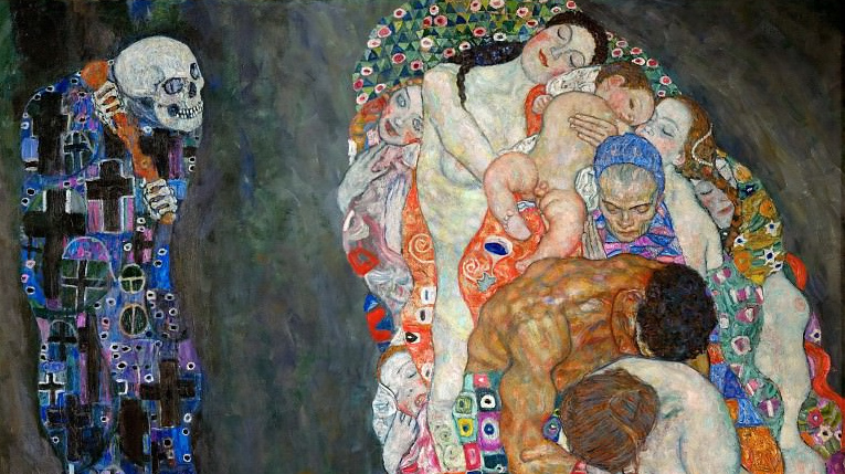 Death and Life by Gustav Klimt (fragment). 1911-1915