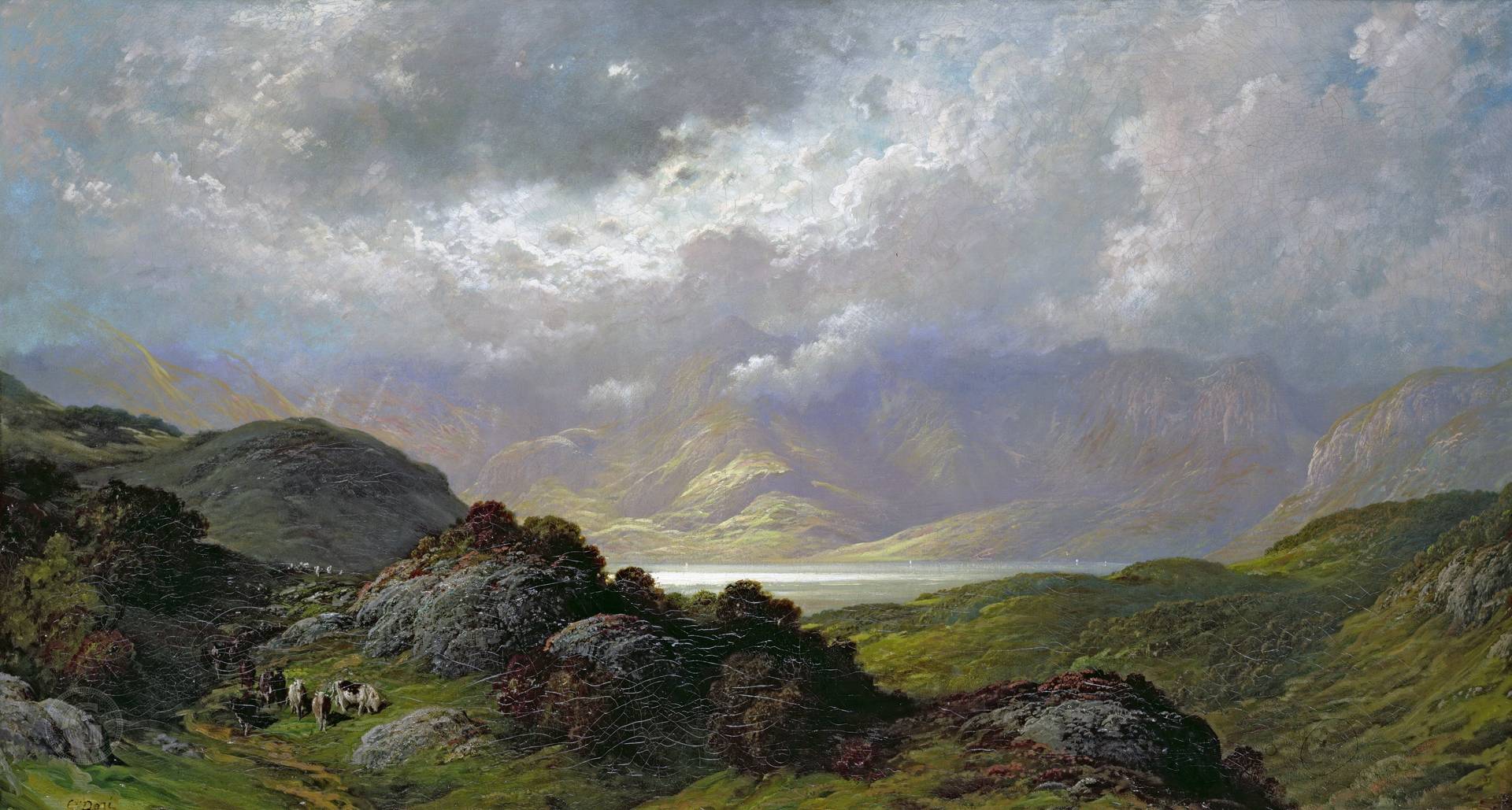 Scottish Landscape by Gustave Doré. Approx. 1878