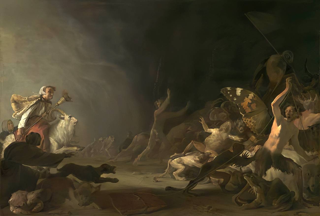 Cornelis Saftleven. A Witches' Sabbath. 1650