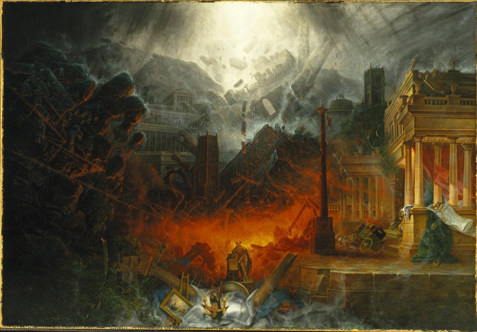 The Edge of Doom by Samuel Colman. 1836-38