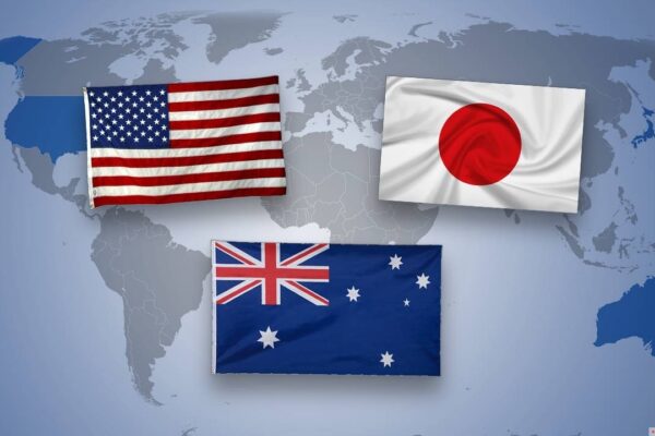 Australia, Japan and USA