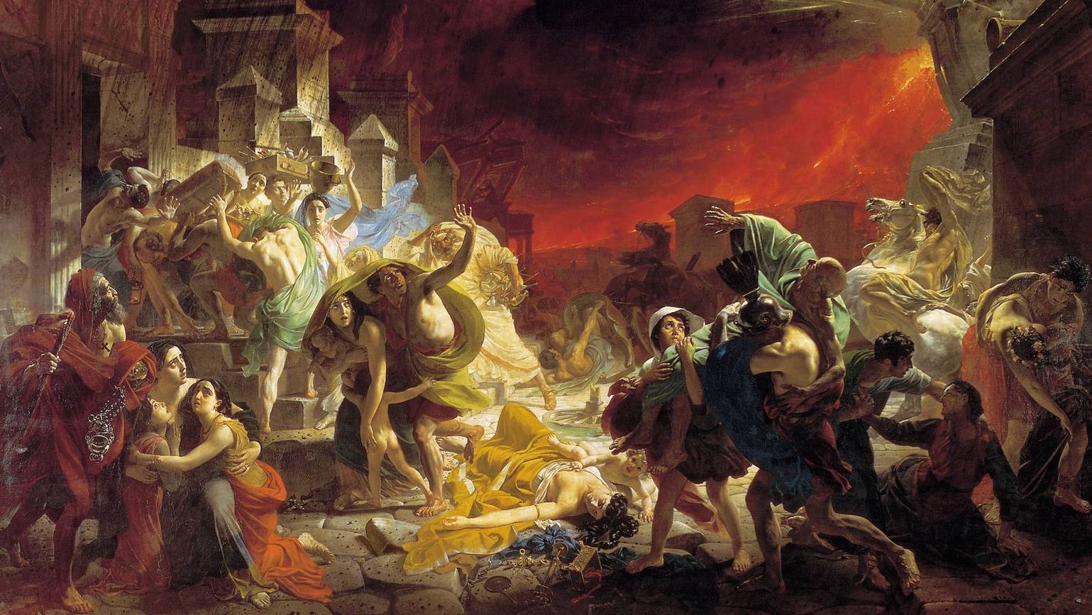 The Last Day of Pompeii by Karl Bryullov (fragment). 1833