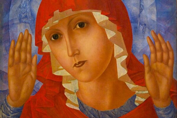 The Mother of God of Tenderness Towards Evil Hearts by Kuzma Petrov-Vodkin. 1914-1915