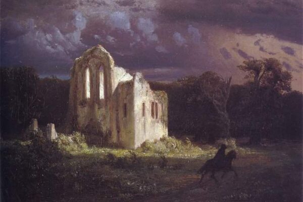 Ruins in the Moonlit Landscape