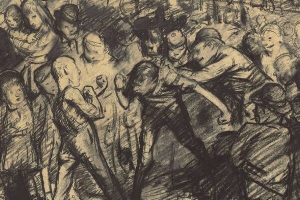 Street Fight by George Wesley Bellows. 1907