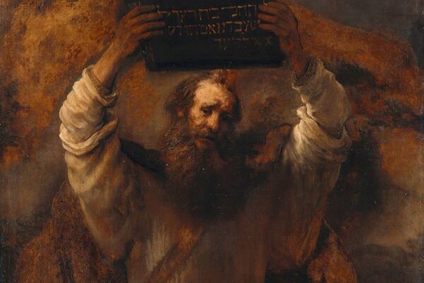 Moses Breaking the Tablets of the Law by Rembrandt. 1659
