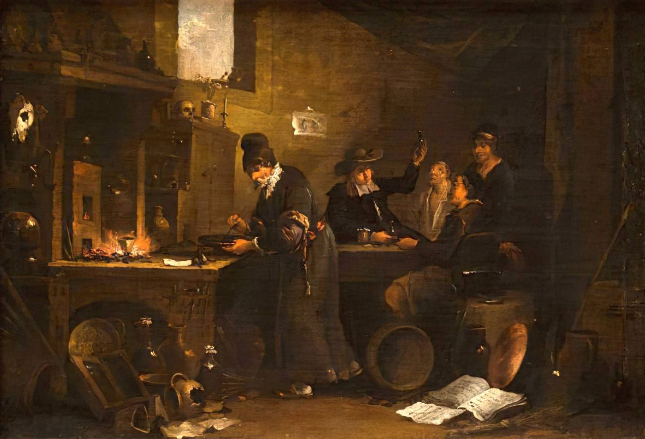Alchemist’s Shop by unknown painter, the 17th century