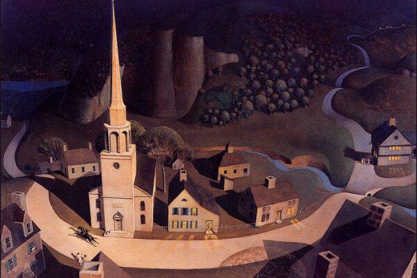 The Midnight Ride of Paul Revere by Grant Wood. 1931