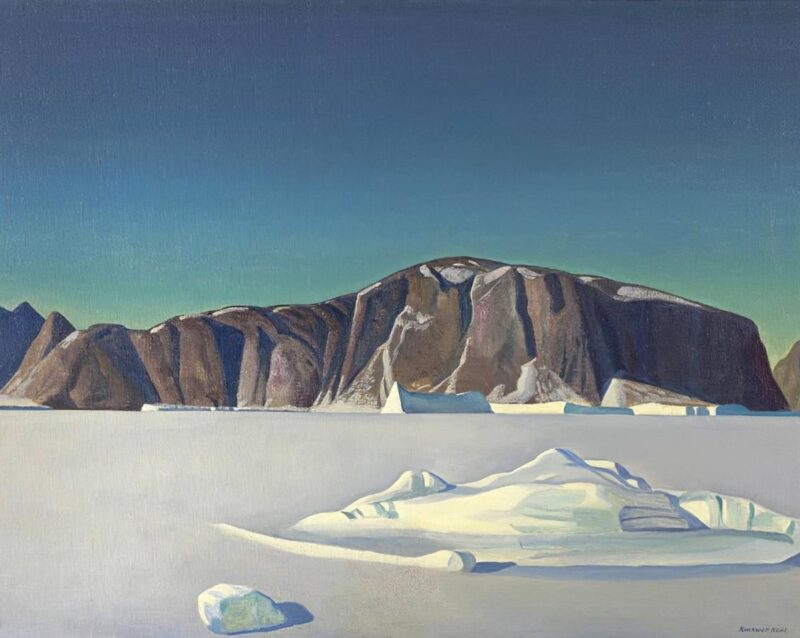 The frozen Fiord. North Greenland