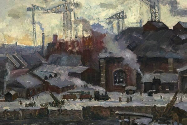 Plant during War by Adrian Kaplun. 1940