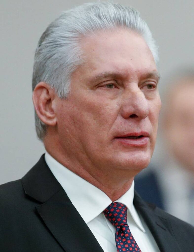 President of the Republic of Cuba Miguel Díaz-Canel Bermúdez