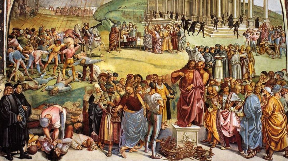 The Preaching of the Antichrist by Luca Signorelli. 1499–1504