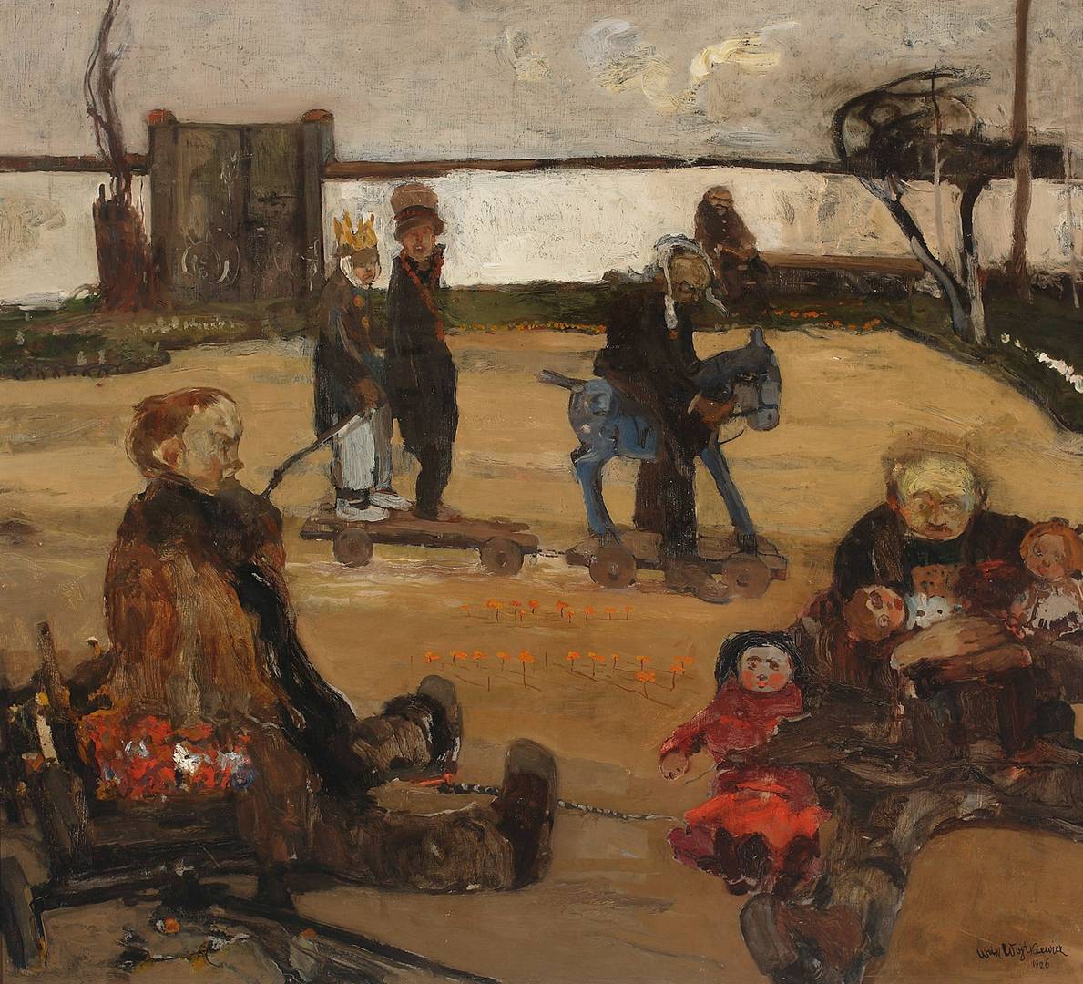 Circus of Madmen, “Madness” series, by Witold Wojtkiewicz. 1906