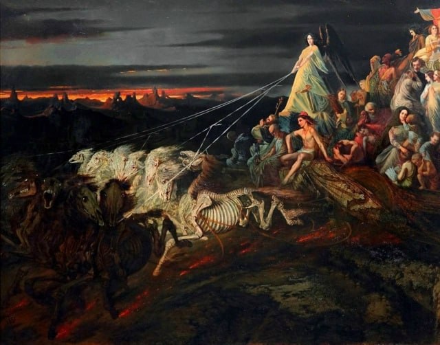 The Chariot of Death by Théophile Schuler. 1848