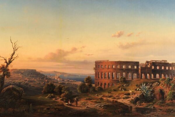 View of the Colosseum in Italy
