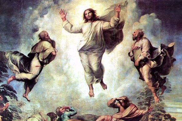 Transfiguration of Christ (detail) by Raffaello Santi. 1519-1520