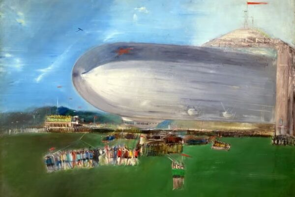 The First Soviet Dirigible by Aleksandr Labas. 1931