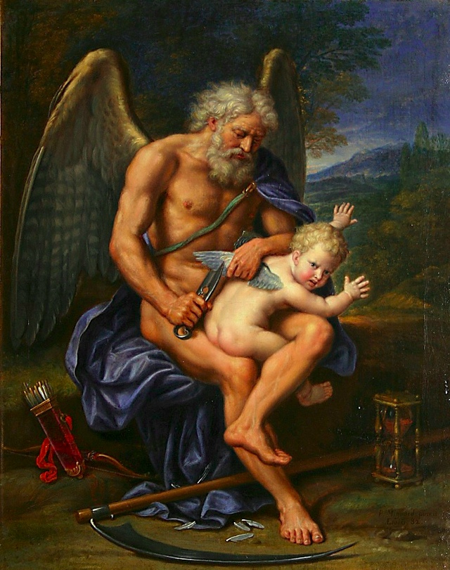 Time clipping Cupid's wings