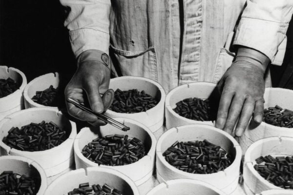 Nuclear fuel. Uranium pellets.