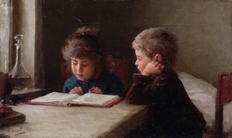 Children reading