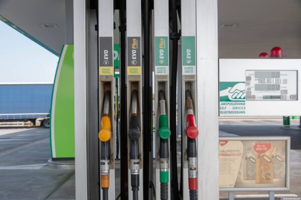 Gas station in Europe