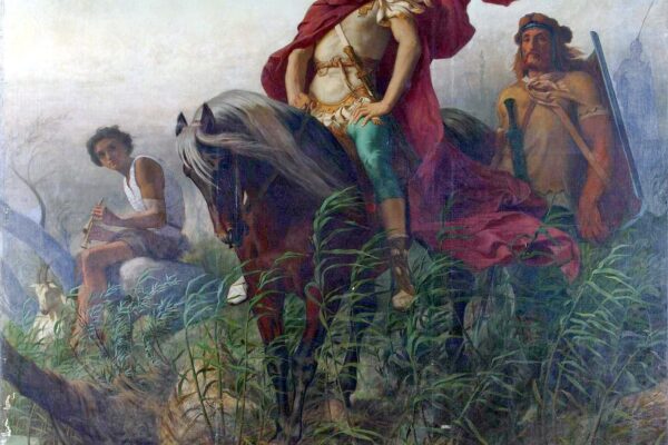 Caesar at the Rubicon by Gustave Boulanger, 1854