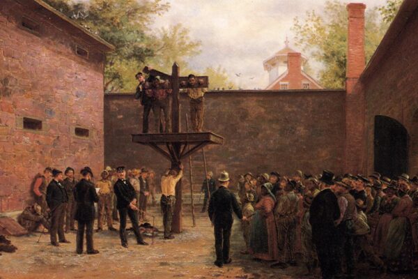 The pillory and whipping post, New Castle, Delaware